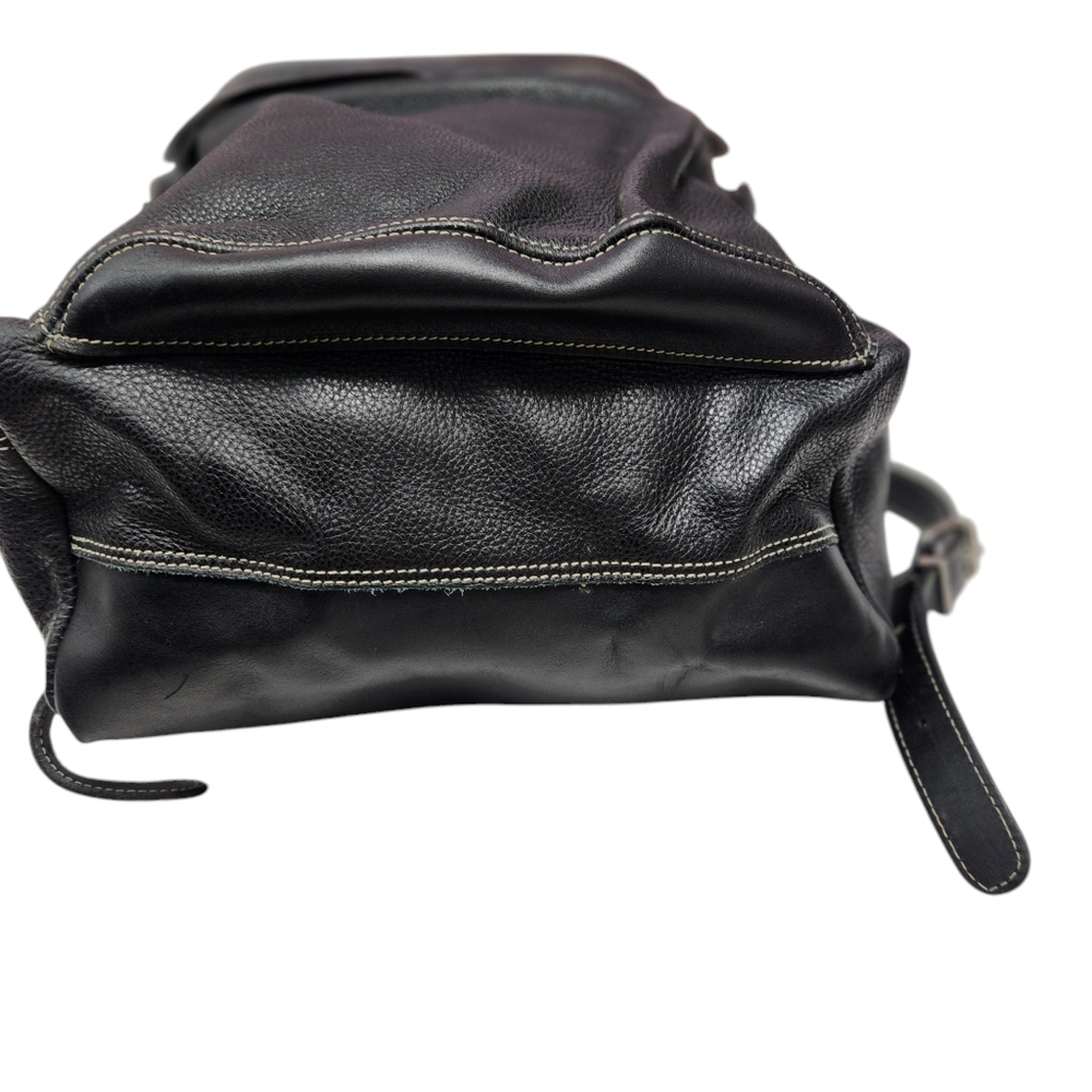 Men's Roots Pebbled Leather Backpack - Picture 4 of 15